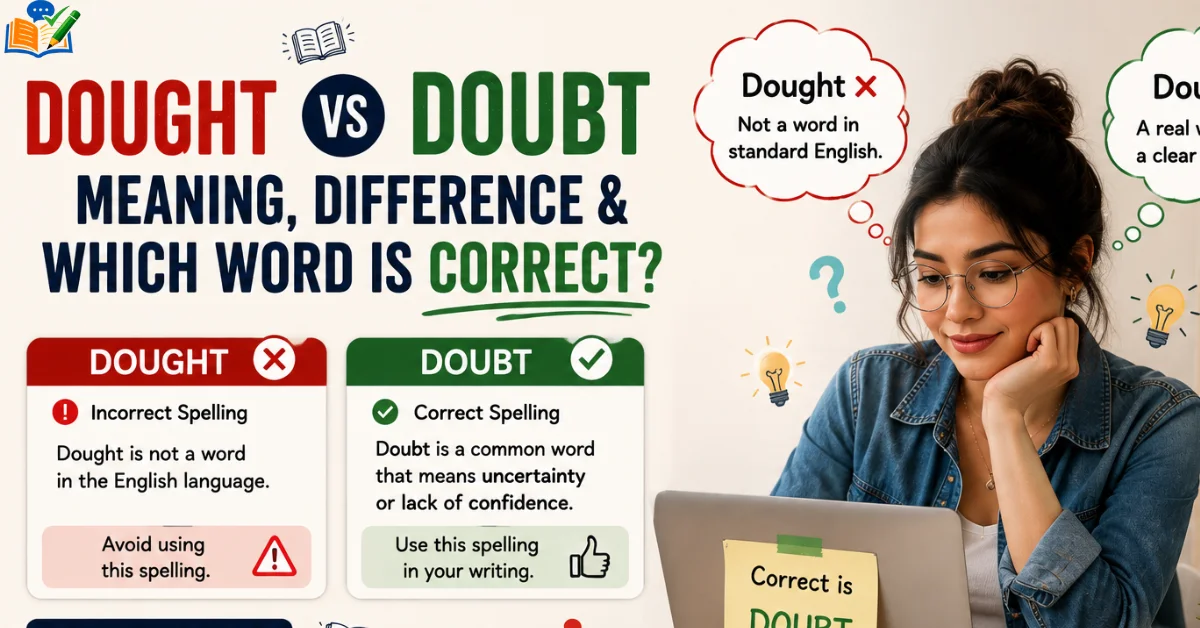 Dought vs Doubt Meaning, Difference