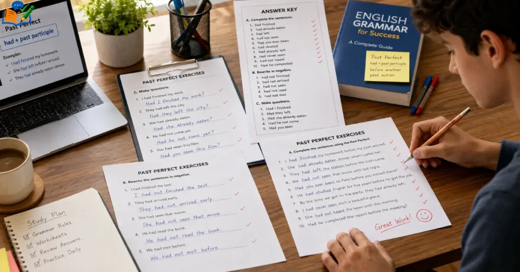 Past Perfect tense timeline explanation