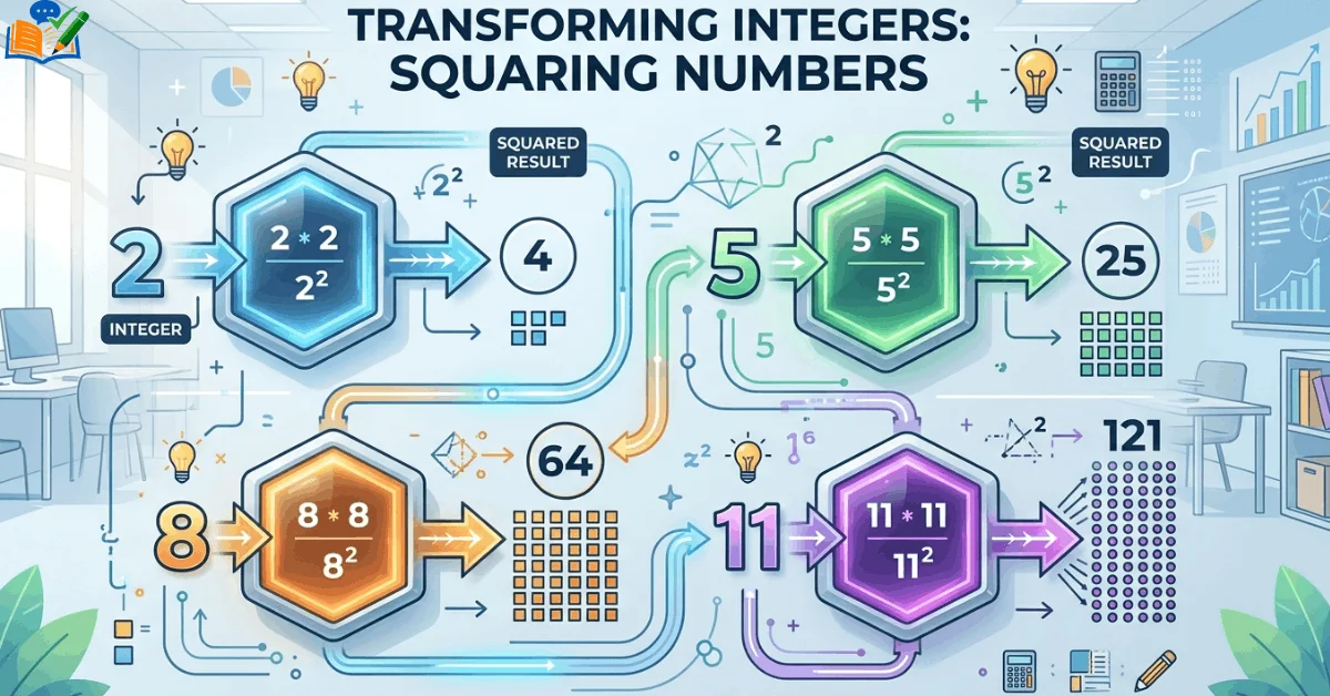 Perfect square number chart