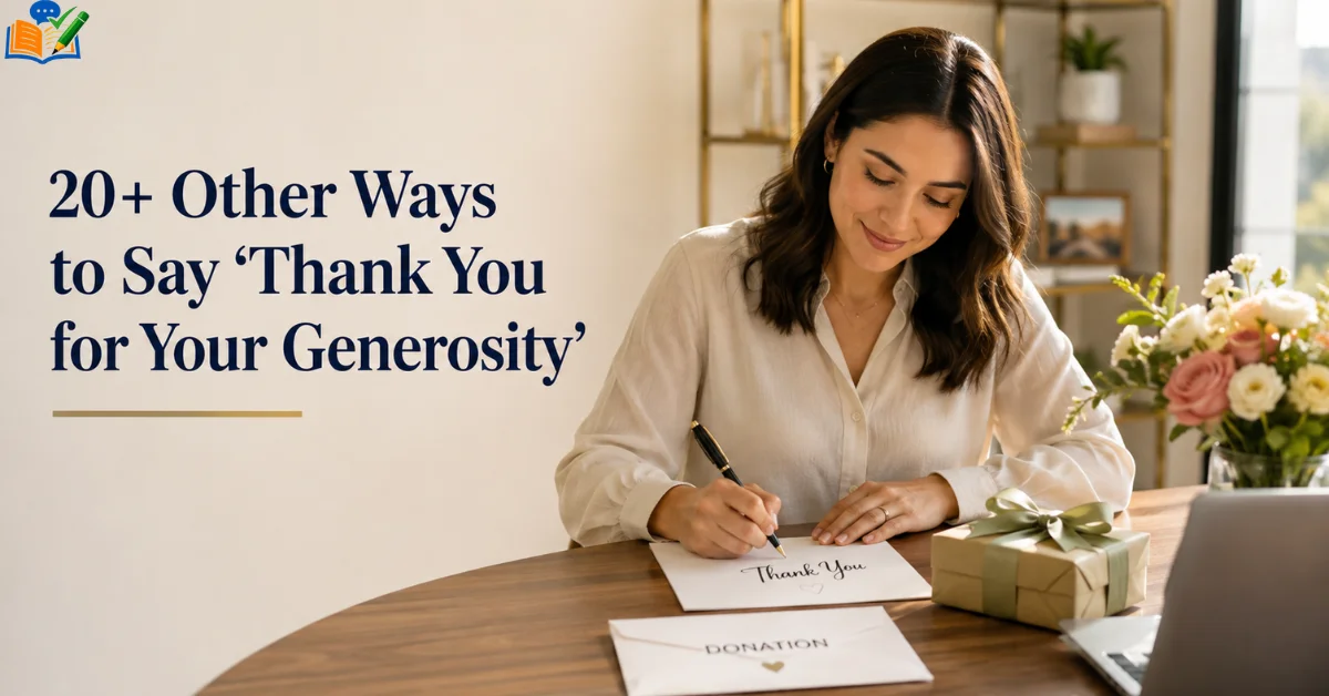 Thank You for Your Generosity