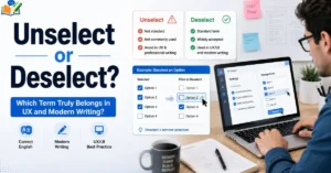 Unselect or Deselect