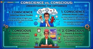 conscience-vs-conscious-in-a-sentence-or-difference-and-usage