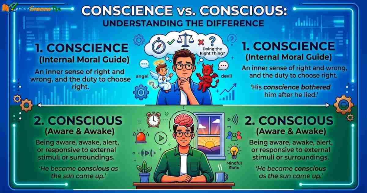 conscience-vs-conscious-in-a-sentence-or-difference-and-usage