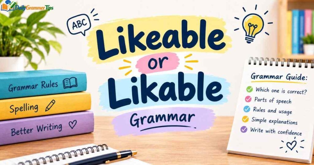 Likeable or Likable Grammar 