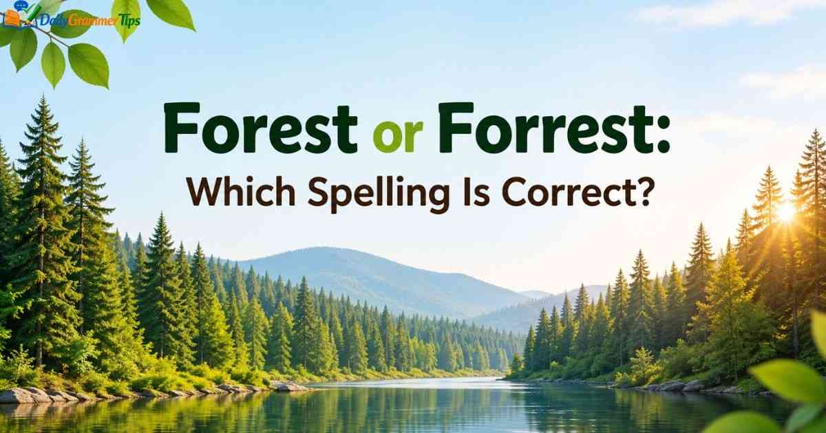 forest-or-forrest-which-spelling-is-correct