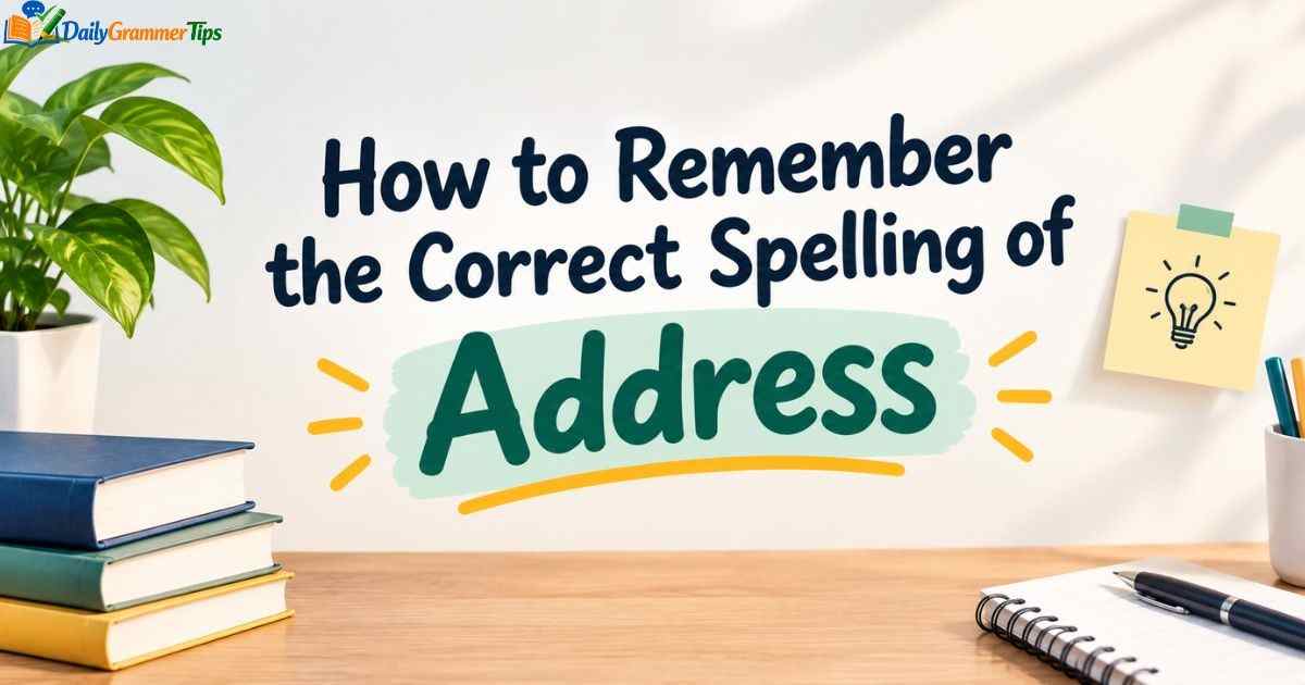 how-to-remember-the-correct-spelling-of-address