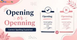 opening-or-openning-correct-spelling-explained