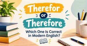 therefor-or-therefore-which-one-is-correct-in-modern-english