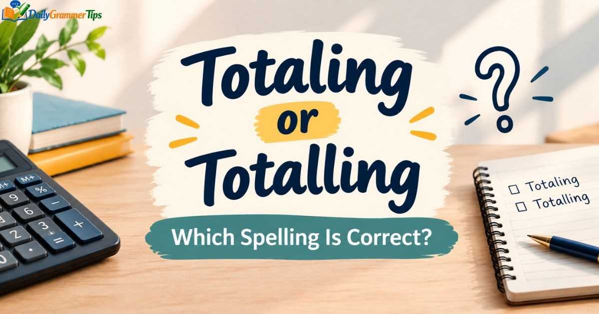 totaling-or-totalling-which-spelling-is-correct
